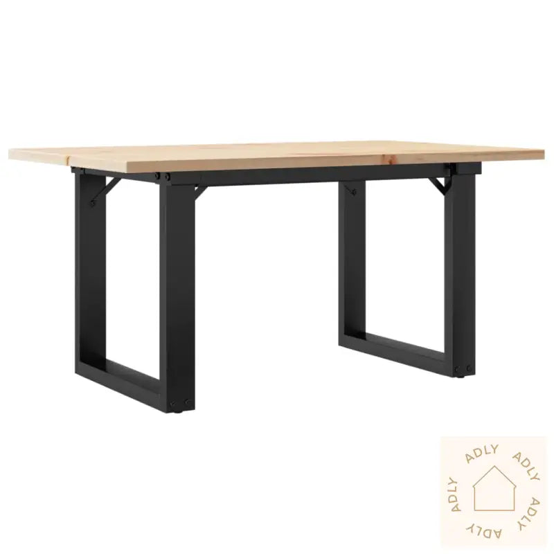 Salongbord O-Ramme 80X50X40 Cm Heltre Furu Og Stål