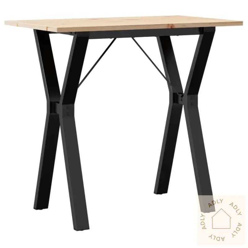 Spisebord Y-Ramme 80X50X75 Cm Heltre Furu Og Stål
