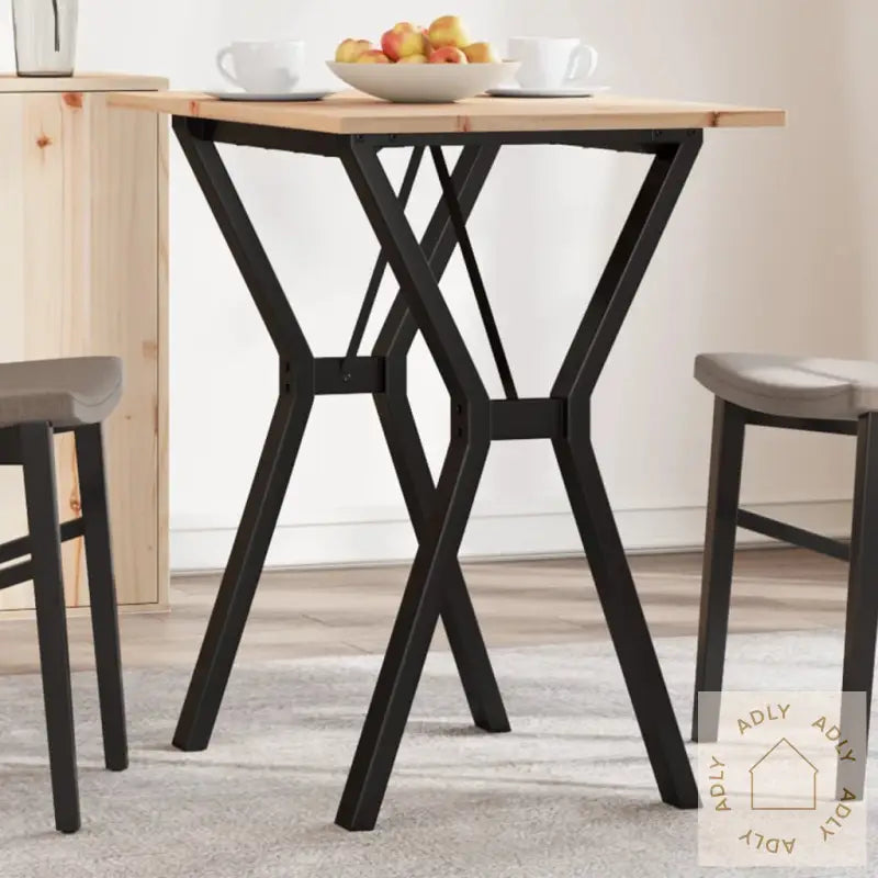 Spisebord Y-Ramme 80X50X75 Cm Heltre Furu Og Stål