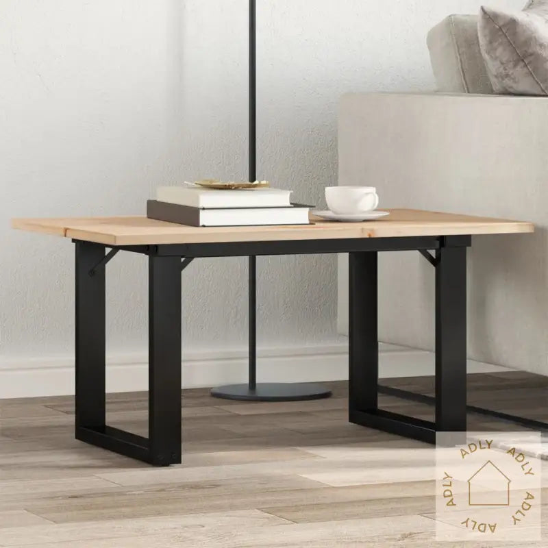 Salongbord O-Ramme 80X50X40 Cm Heltre Furu Og Stål