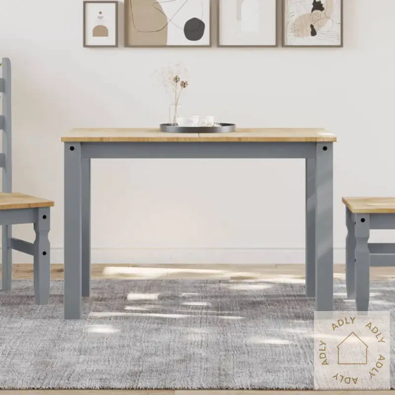 Spisebord Panama Grå 117X60X75 Cm Heltre Furu