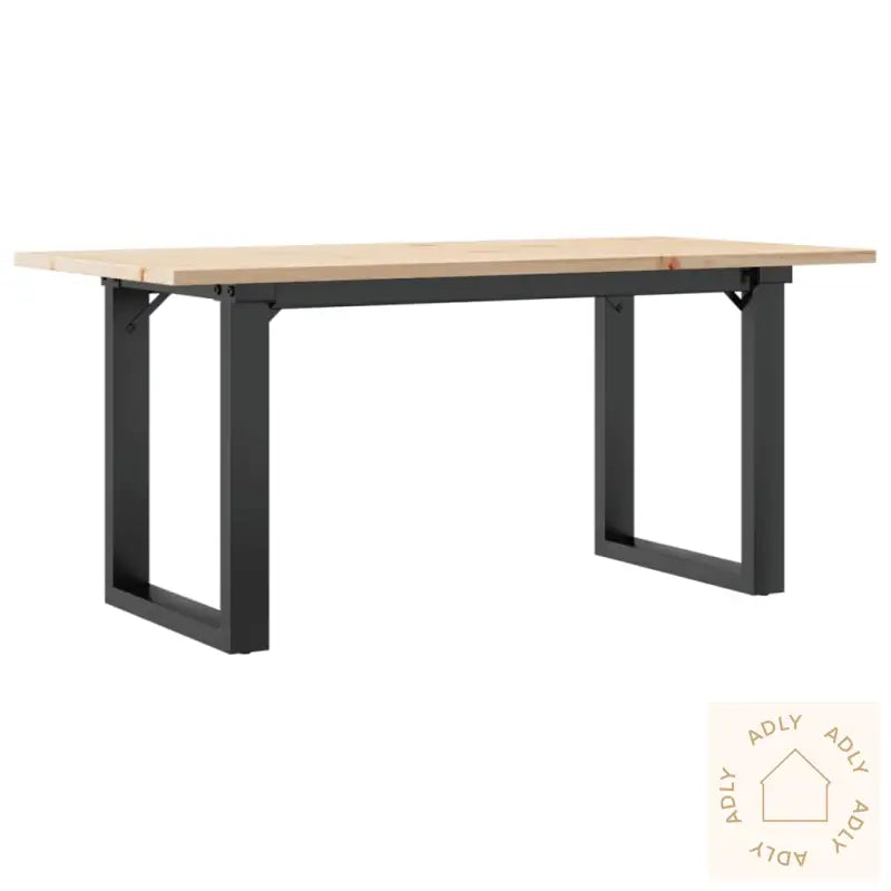 Salongbord O-Ramme 90X40X45 Cm Heltre Furu Og Stål