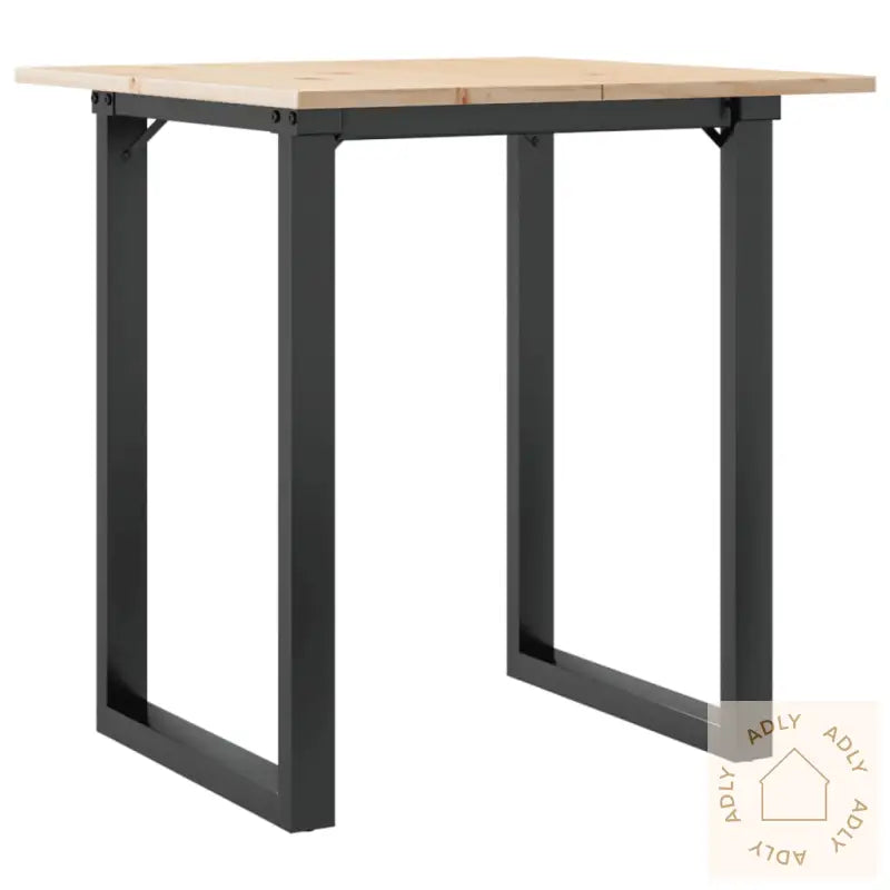 Spisebord O-Ramme 60X60X75 Cm Heltre Furu Og Stål