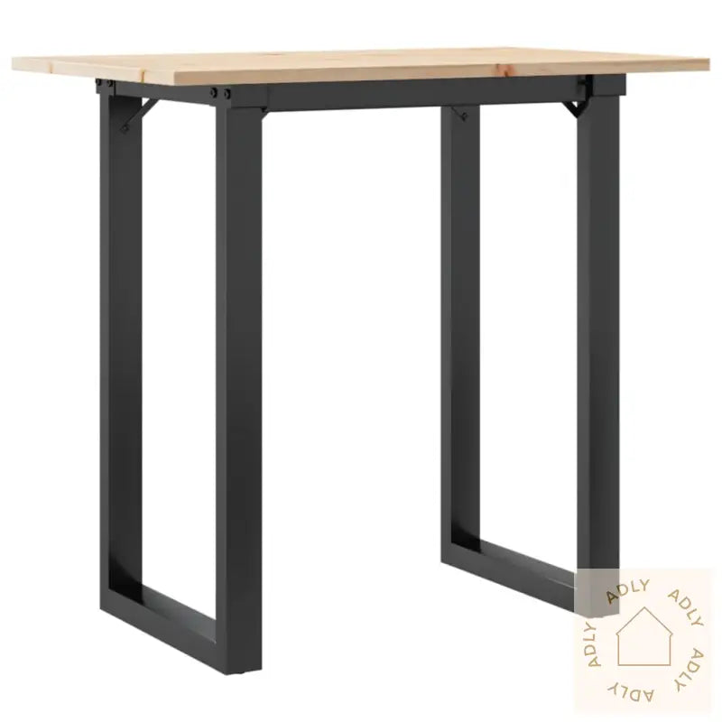 Spisebord O-Ramme 80X50X75 Cm Heltre Furu Og Stål