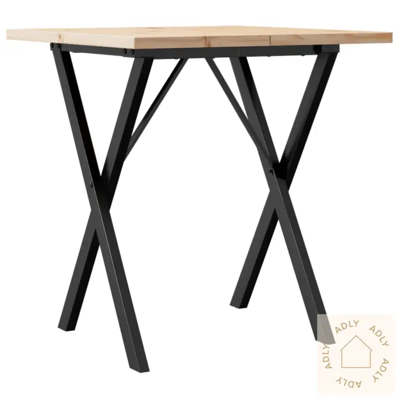 Spisebord X-Ramme 70X70X75,5 Cm Heltre Furu Og Stål