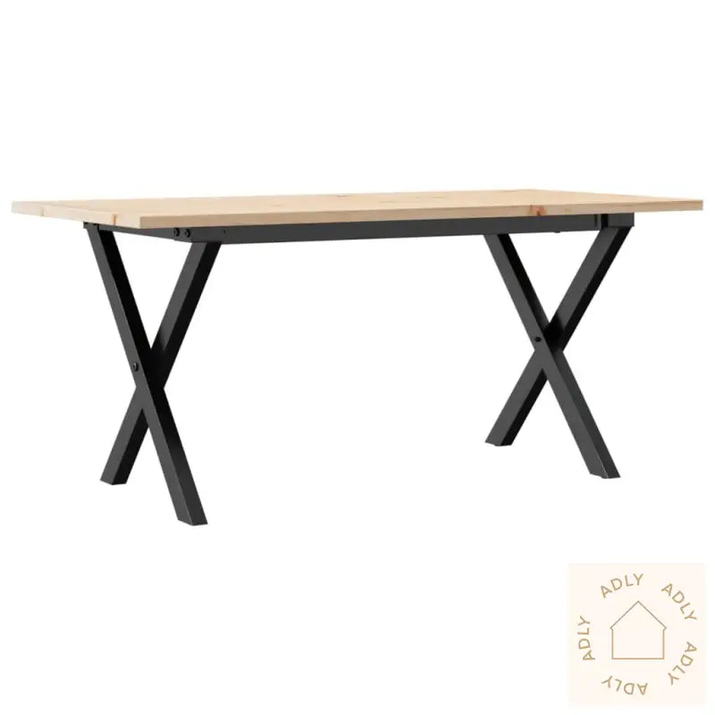 Salongbord X-Ramme 90X40X45 Cm Heltre Furu Og Stål