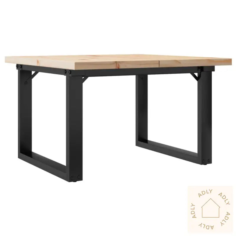 Salongbord O-Ramme 60X60X40,5 Cm Heltre Furu Og Stål