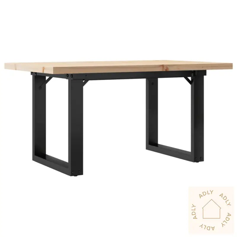 Salongbord O-Ramme 80X50X40,5 Cm Heltre Furu Og Stål
