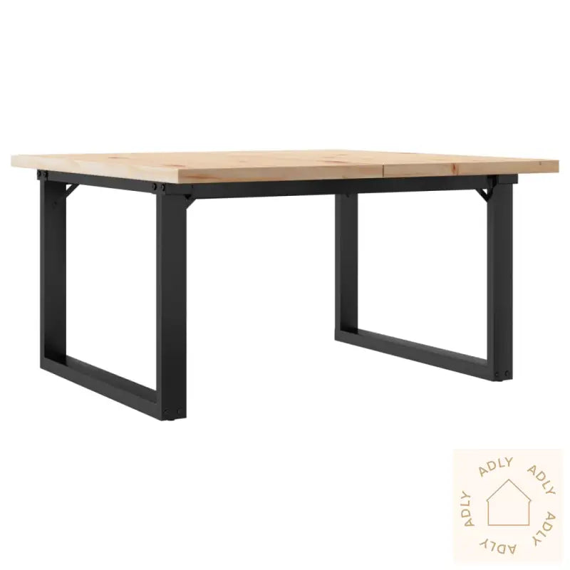 Salongbord O-Ramme 90X90X45,5 Cm Heltre Furu Og Stål