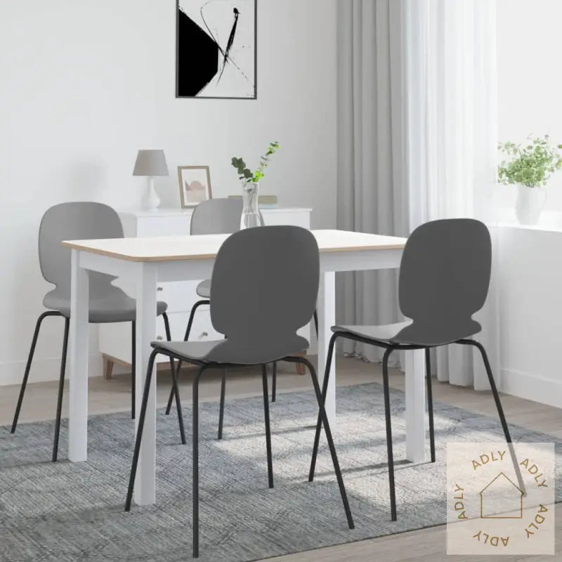 Spisebord Hvit Og Brun 114X71X75 Cm Heltre Gummitre