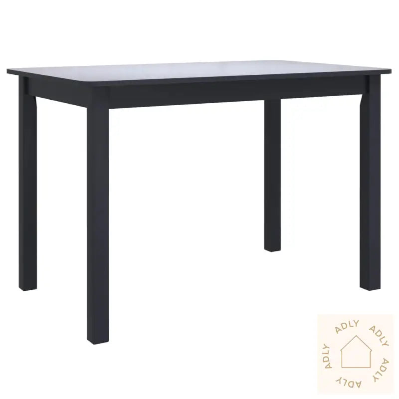 Spisebord Svart 114X71X75 Cm Heltre Gummitre