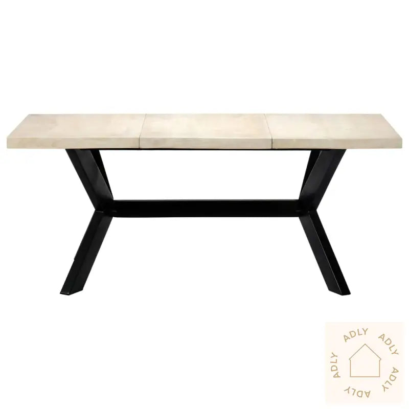 Spisebord Hvit 180X90X75 Cm Heltre Mango