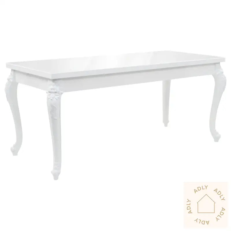 Spisebord 179X89X81 Cm Høyglans Hvit