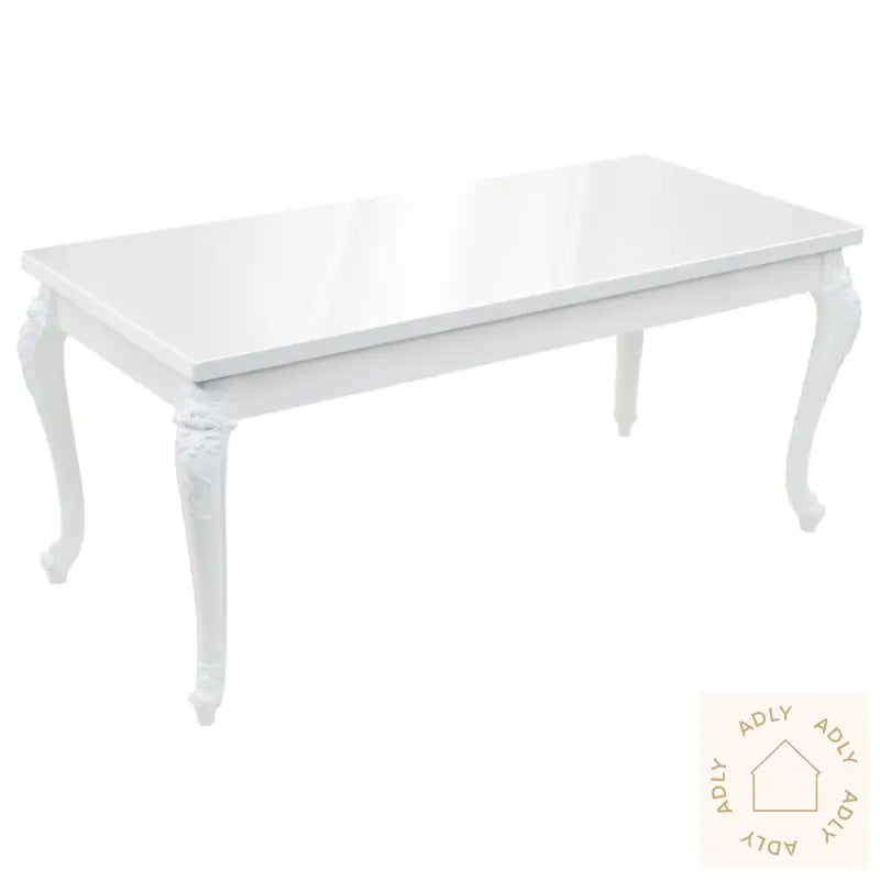 Spisebord 179X89X81 Cm Høyglans Hvit