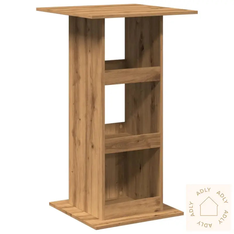 Barbord Med Oppbevaring Artisan Eik 60X60X102 Cm Konstruert Tre