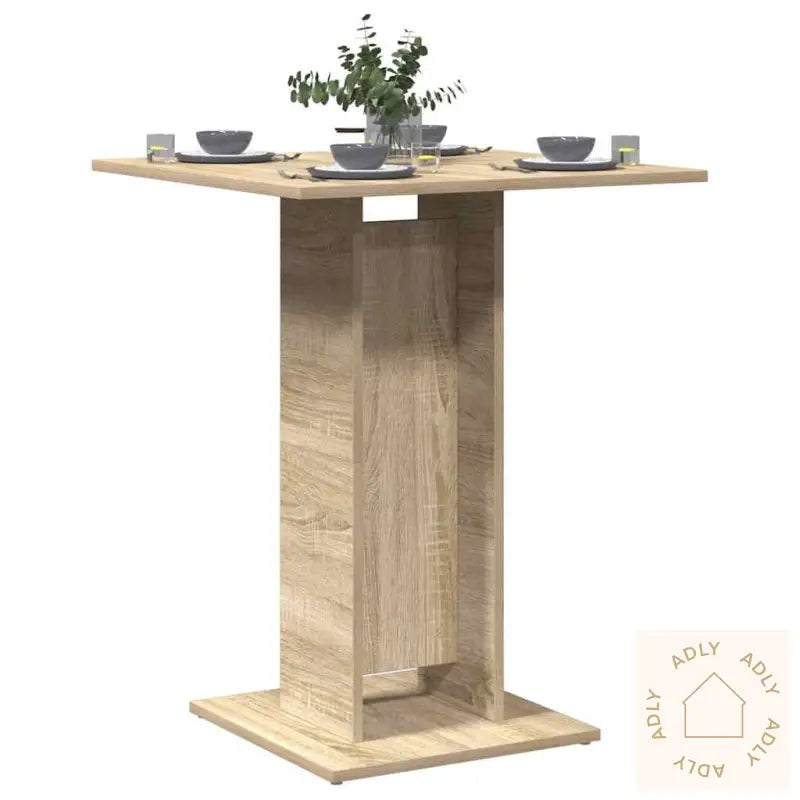 Bistrobord Sonoma Eik 60X60X75 Cm Konstruert Tre