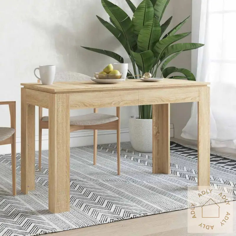 Spisebord Sonoma Eik 120X60X76 Cm Konstruert Tre