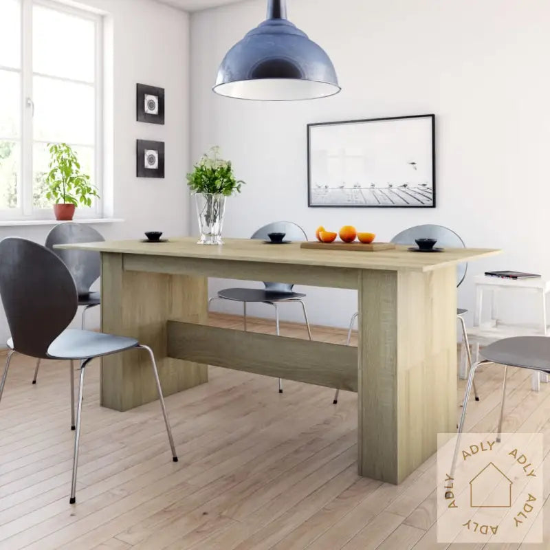 Spisebord Sonoma Eik 180X90X76 Cm Konstruert Tre