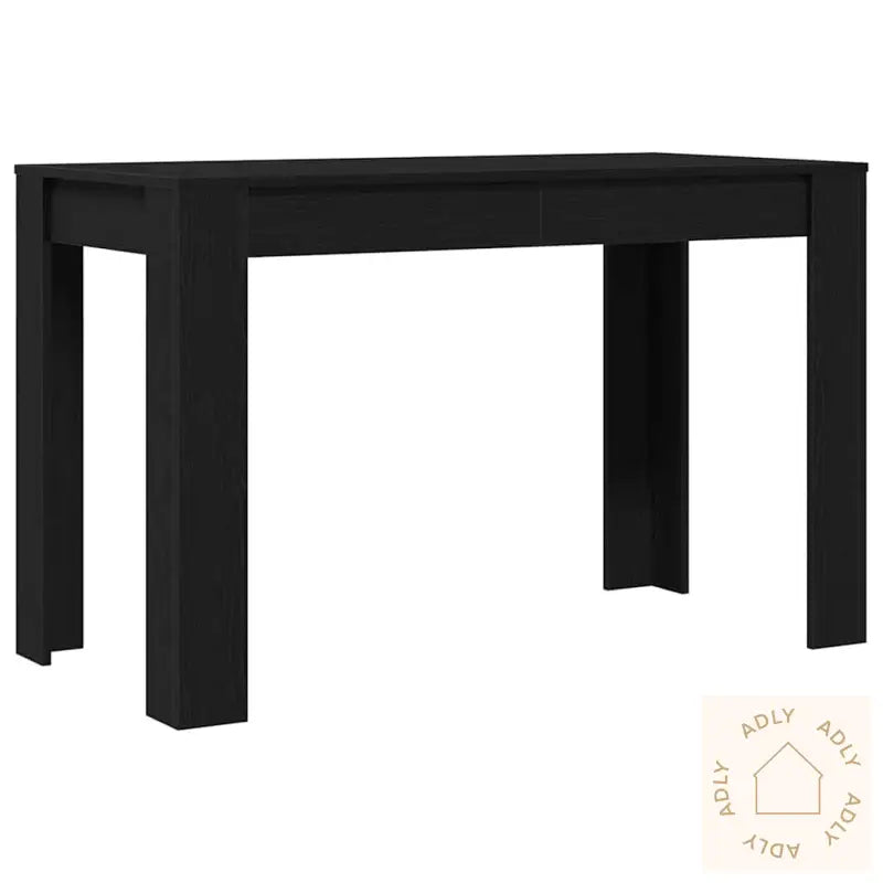 Spisebord Svart Eik 120X60X76 Cm Konstruert Tre