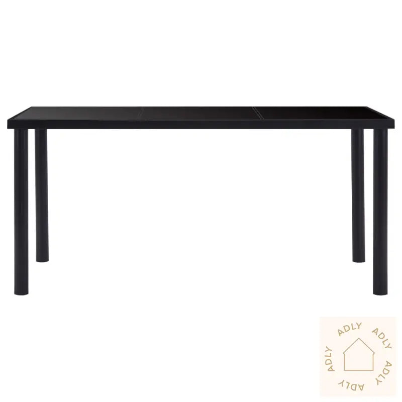 Spisebord Svart 160X80X75 Cm Herdet Glass