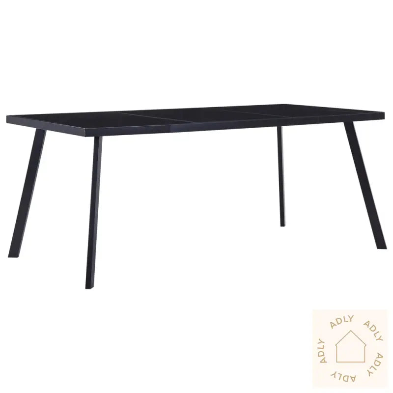 Spisebord Svart 160X80X75 Cm Herdet Glass