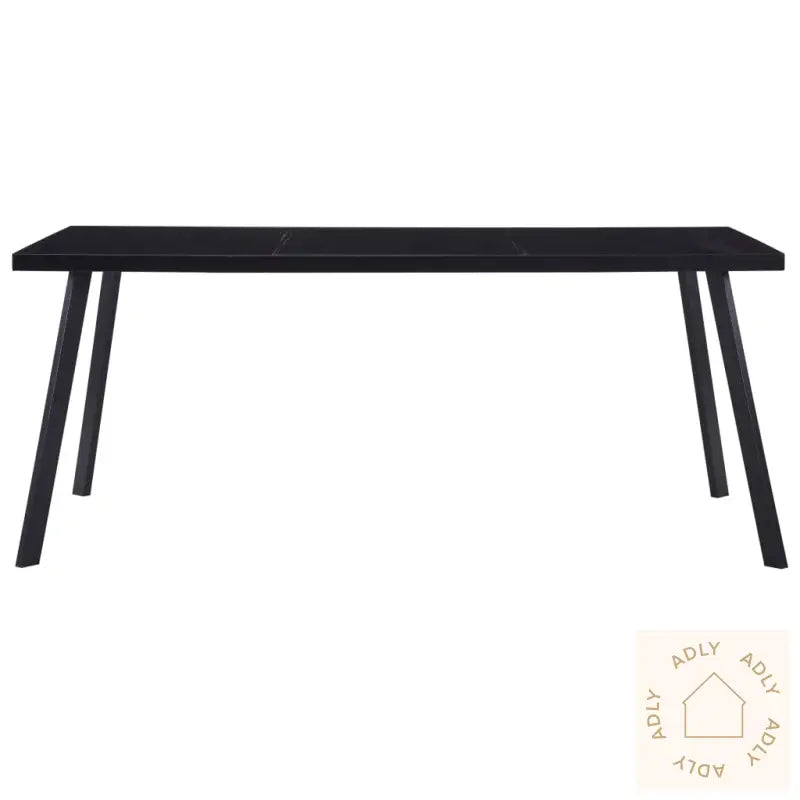 Spisebord Svart 160X80X75 Cm Herdet Glass
