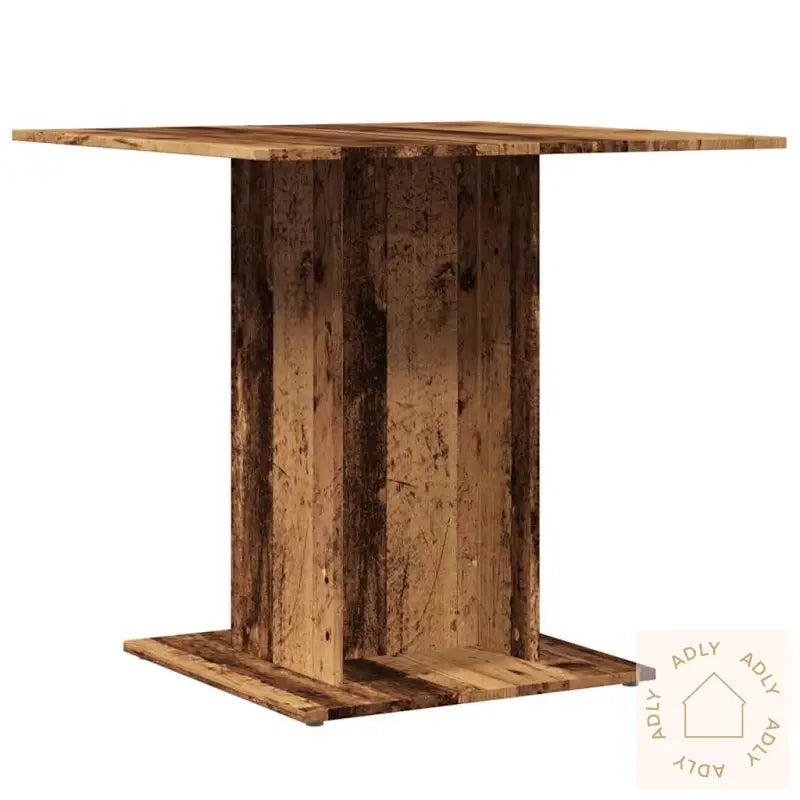 Spisebord Gammelt Tre 80X80X75 Cm Konstruert Tre
