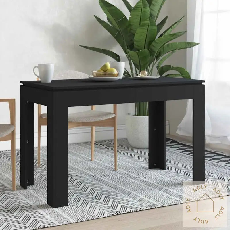 Spisebord Svart 120X60X76 Cm Konstruert Tre
