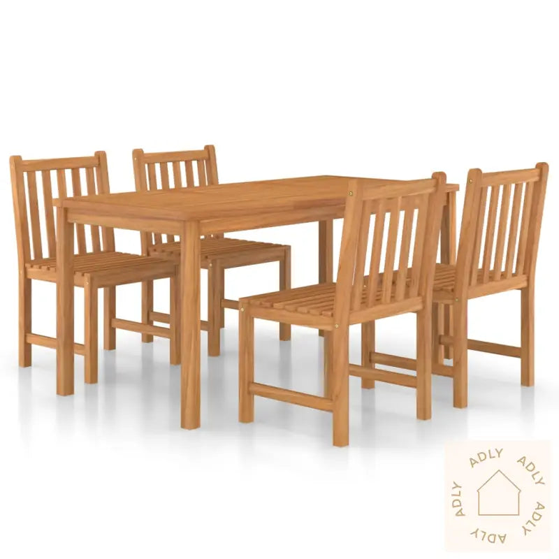 Utendørs Spisestue 5 Deler Heltre Teak