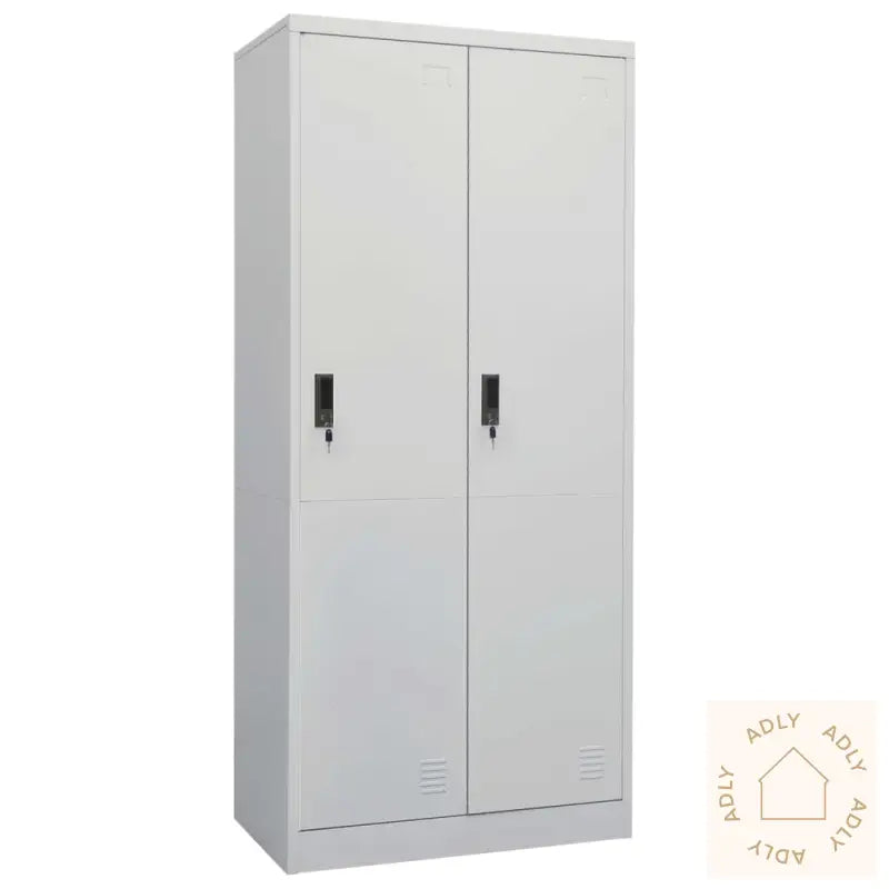 Garderobe Lysegrå 80X50X180 Cm Stål