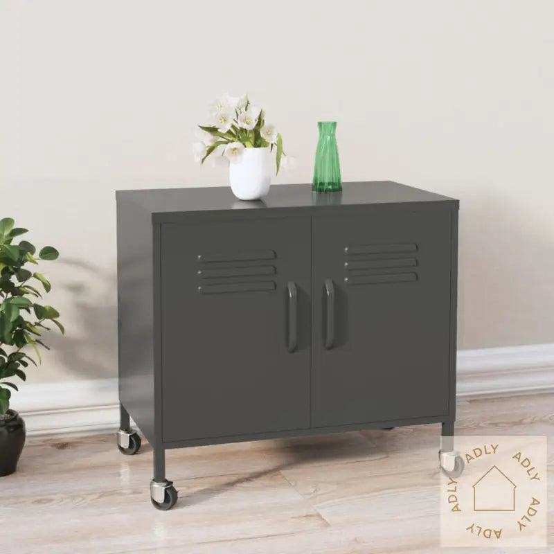 Oppbevaringsskap Antrasitt 60X35X56 Cm Stål