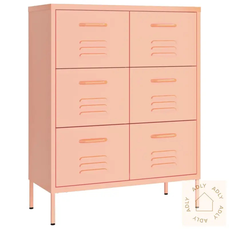 Kommode Rosa 80X35X101,5 Cm Stål