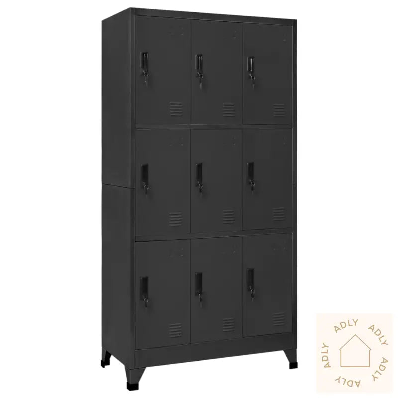 Oppbevaringsskap Antrasitt 90X45X180 Cm Stål