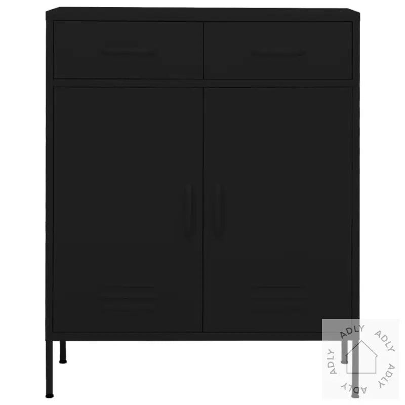 Oppbevaringsskap Svart 80X35X101,5 Cm Stål