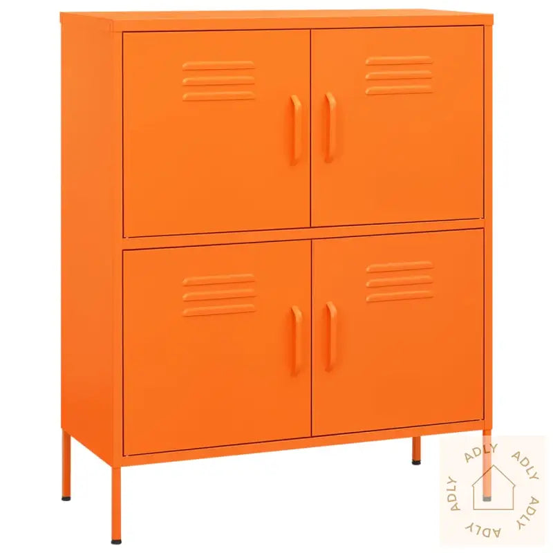 Oppbevaringsskap Oransje 80X35X101,5 Cm Stål