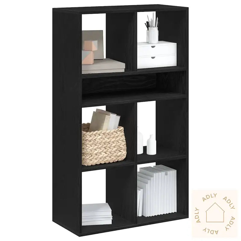 Bokhylle Svart 66X31X112 Cm Konstruert Tre