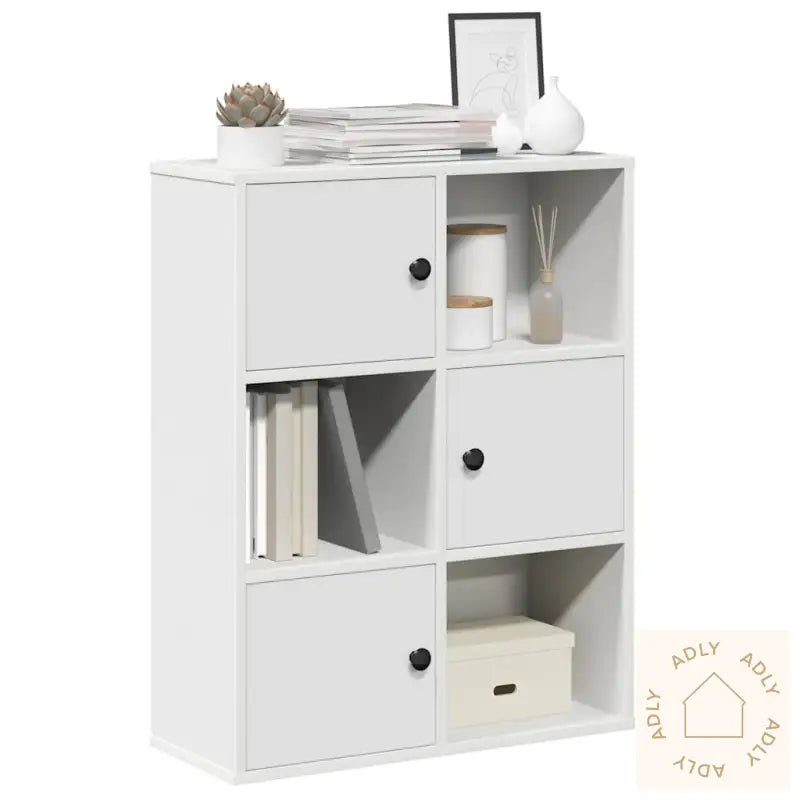 Bokhylle Hvit 60X24X76,5 Cm Konstruert Tre