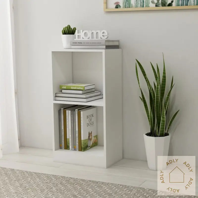 Bokhylle Hvit 40X24X75 Cm Konstruert Tre
