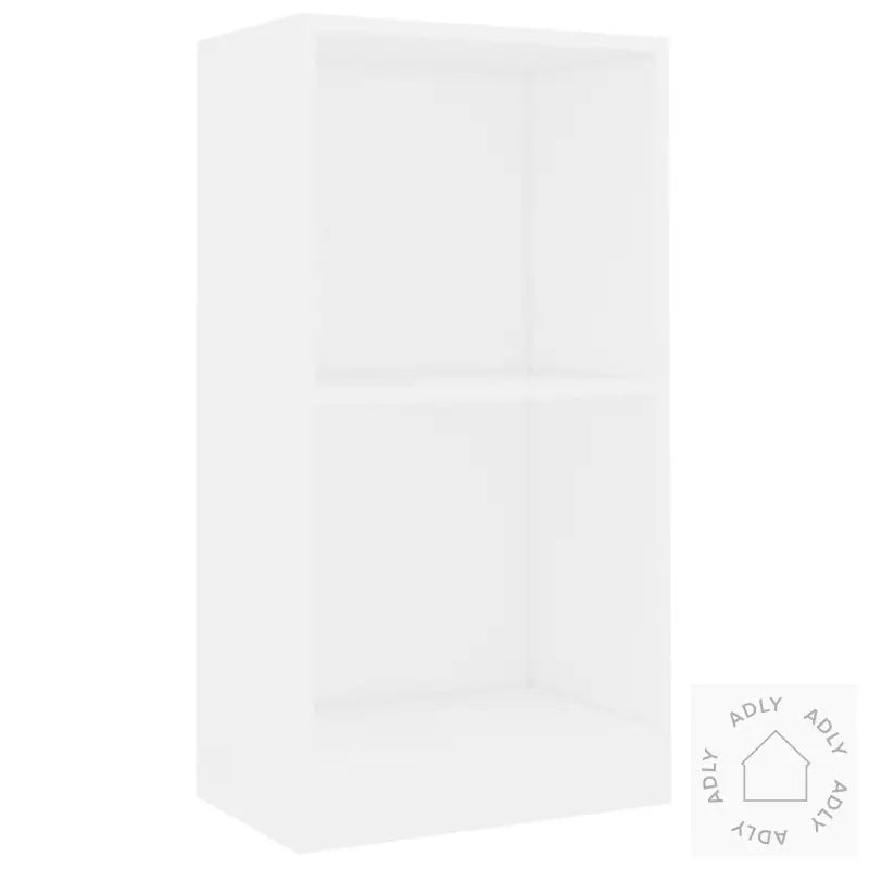 Bokhylle Hvit 40X24X75 Cm Konstruert Tre