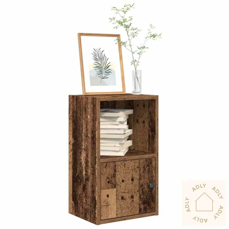 Bokhylle Gammelt Tre 31X24X52 Cm Konstruert Tre