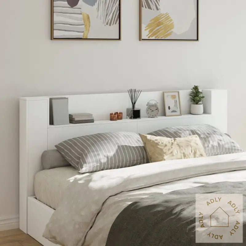 Hodegavl Skap Med Led Hvit 200X16,5X103,5 Cm