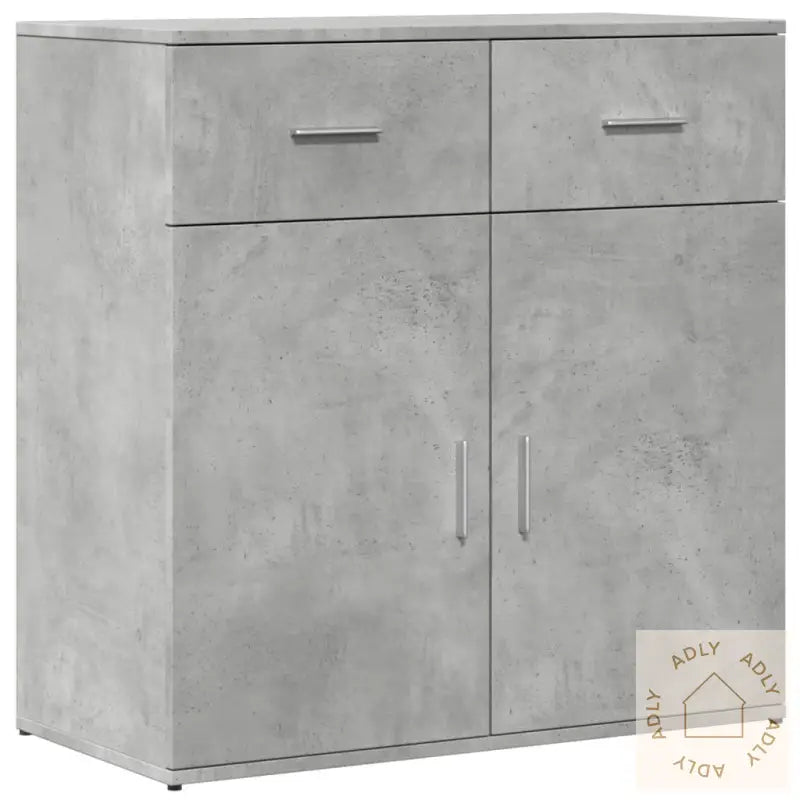 Skjenk Betonggrå 79X38X80 Cm Konstruert Tre