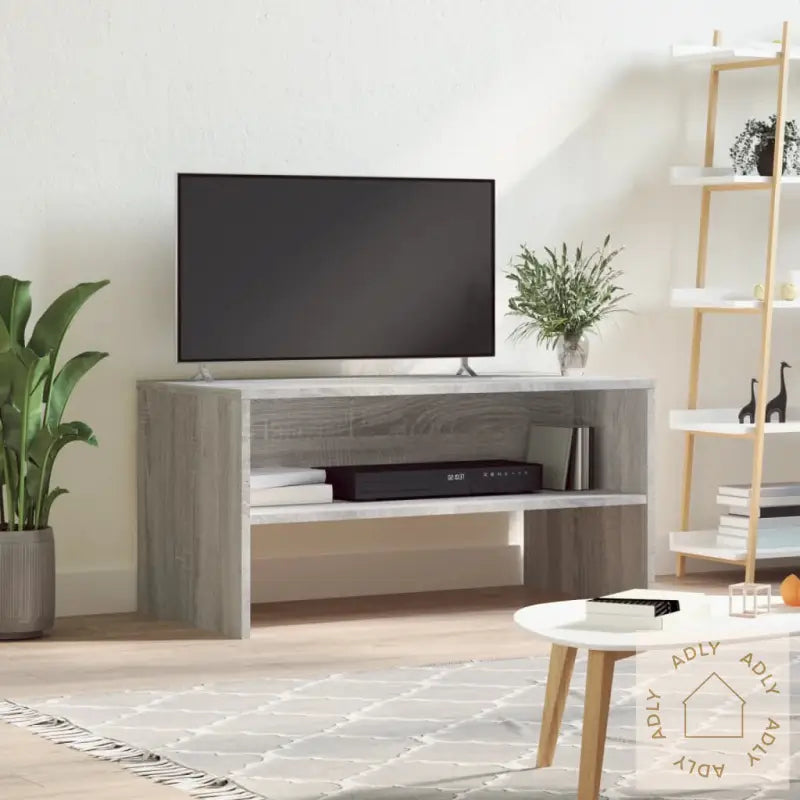Tv-Benk Grå Sonoma 80X40X40 Cm Konstruert Tre