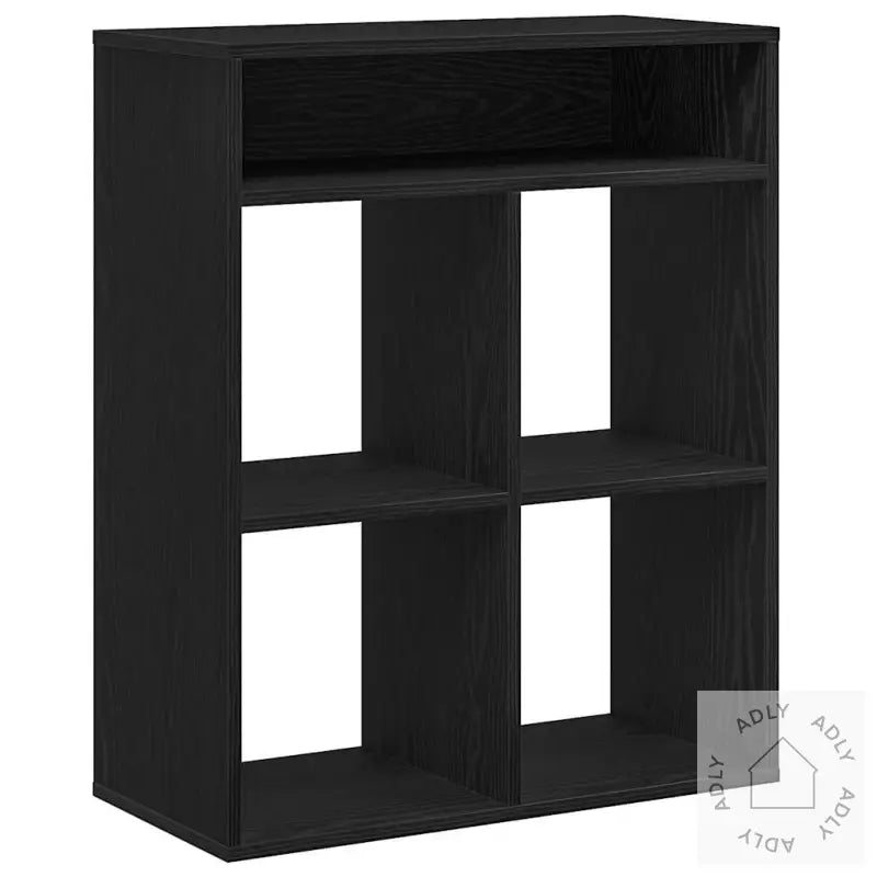 Bokhylle Svart 66X31X80 Cm Konstruert Tre