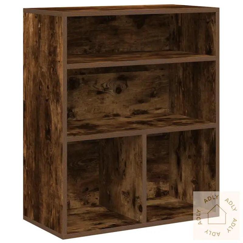 Bokhylle Røkt Eik 60X30X71,5 Cm Konstruert Tre
