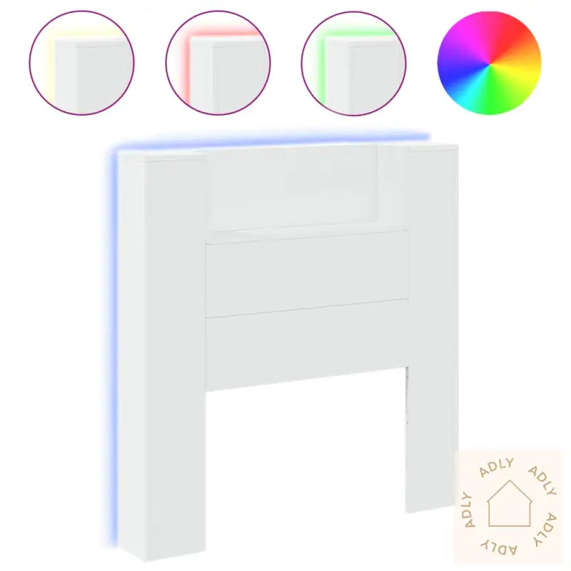 Hodegavl Skap Med Led Hvit 100X16,5X103,5 Cm