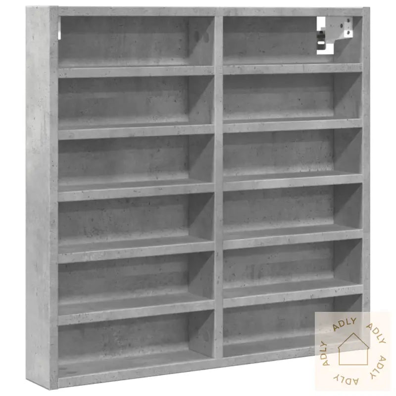 Hylle Betonggrå 60X8,5X58 Cm Konstruert Tre