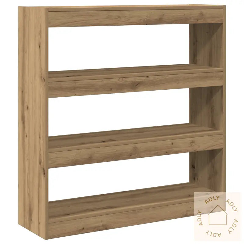 Bokskap/Romdeler I Håndlaget Eik - 100X30X103Cm, Laget Av Konstruert Tre