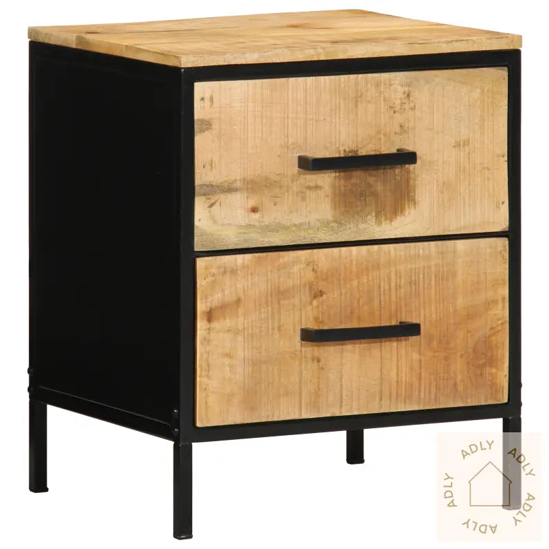 Nattbord 40X35X50 Cm Solid Tre Rough Mango