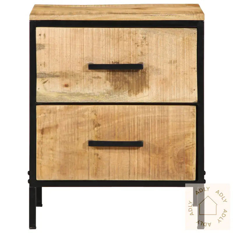Nattbord 40X35X50 Cm Solid Tre Rough Mango